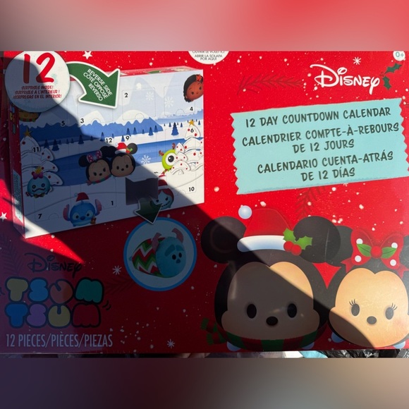 Disney Other - Disney Red Tsum Tsum 12-Day Countdown Calendar NEW IN BOX